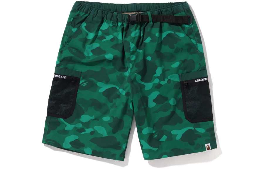 A BATHING APE Bape Color Camo Mesh Pocket Shorts SS22