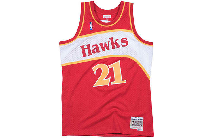 Mitchell Ness Mitchell & Ness Atlanta Hawks Road 1986 87 Dominique Wilkins Swingman Jersey