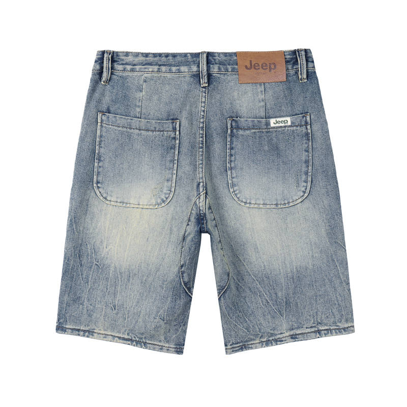 Jeep Jeep Denim Shorts Men's Blue Moderate