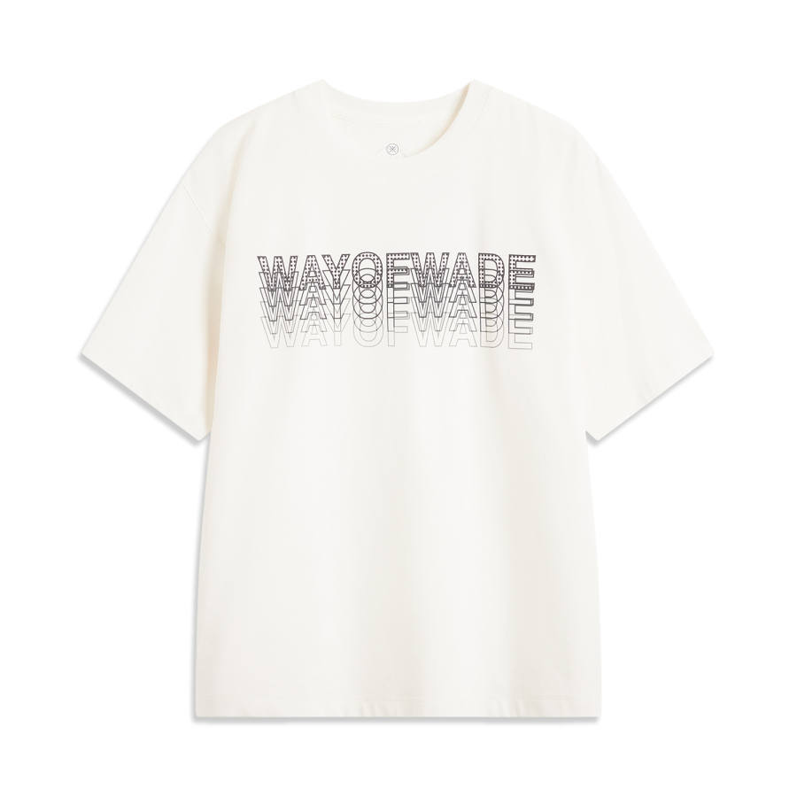 Li-Ning Li Ning T Shirt Men's Champagne White