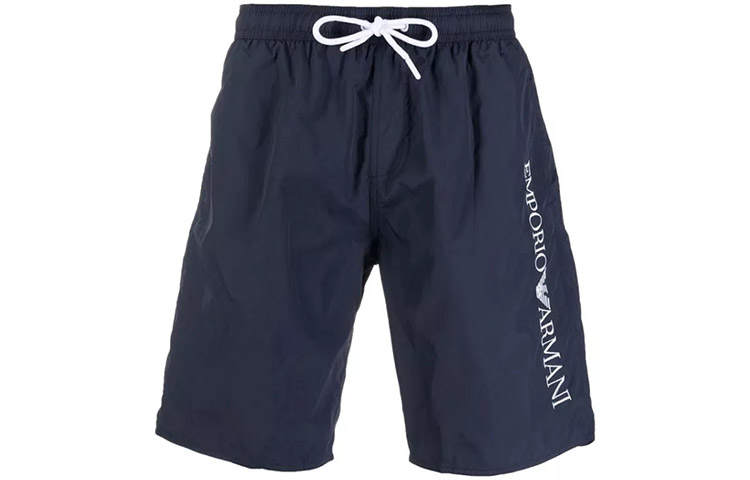 EMPORIO ARMANI Casual Shorts Men's Dark Blue Moderate