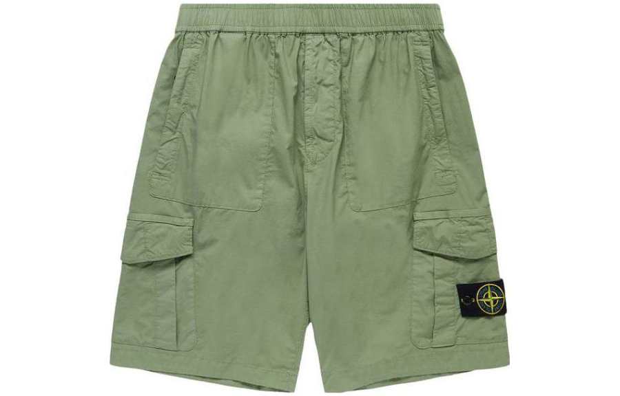 STONE ISLAND Cargo Shorts Men's Army Green