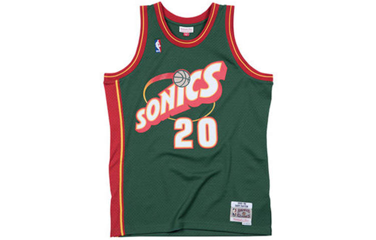 Mitchell Ness Mitchell Ness x Nba Seattle Supersonics 1995 Gary Payton Split Swingman tank top