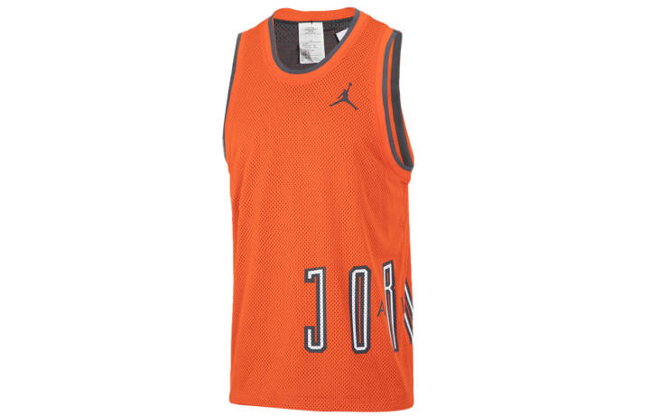 Jordan Jordan Basketball Jerseys Men's Orange Moderate Straight Fit