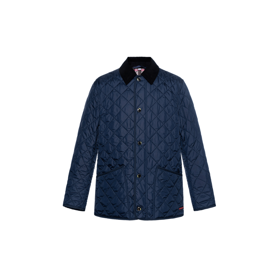 Burberry FW24 Puffer Jacket Men's Dark Blue
