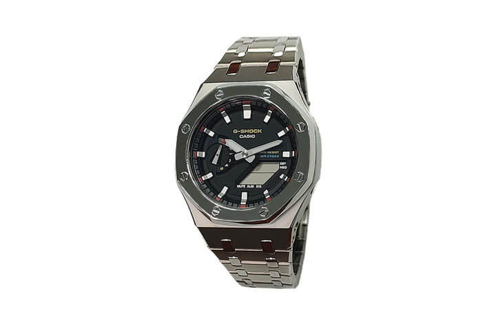 CASIO CASIO Custom Collection Electronic Movement Stainless Steel Strap Watch Men's Watches Black Dial