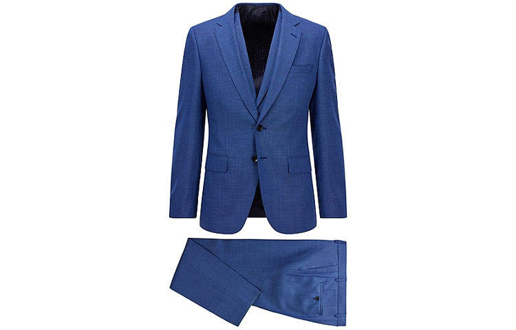 HUGO BOSS FW22 Business Suit Men's Blue
