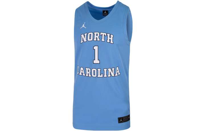 Jordan Jordan College Replica UNC Basketball Jerseys Men's Blue Moderate Other