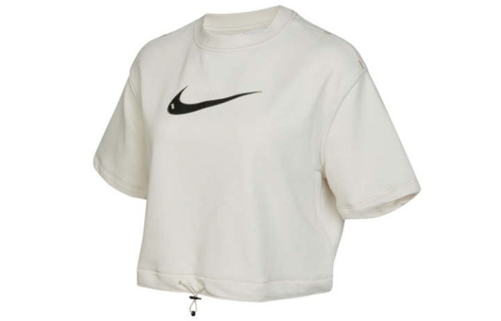 Nike Nike Crop Tops Women's White Crew Neck Moderate