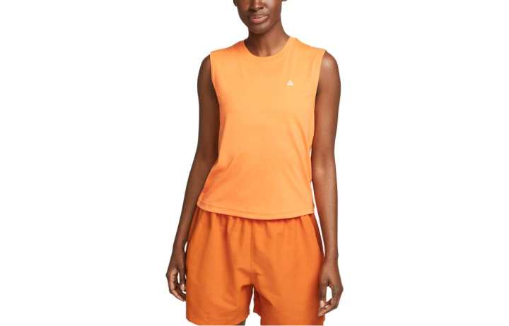 Nike Nike Tank Tops Women's Orange Straight Fit