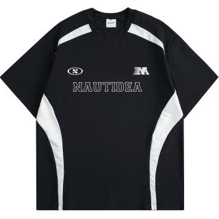 NANDCHN Drop Shoulder Sleeve T Shirt Unisex