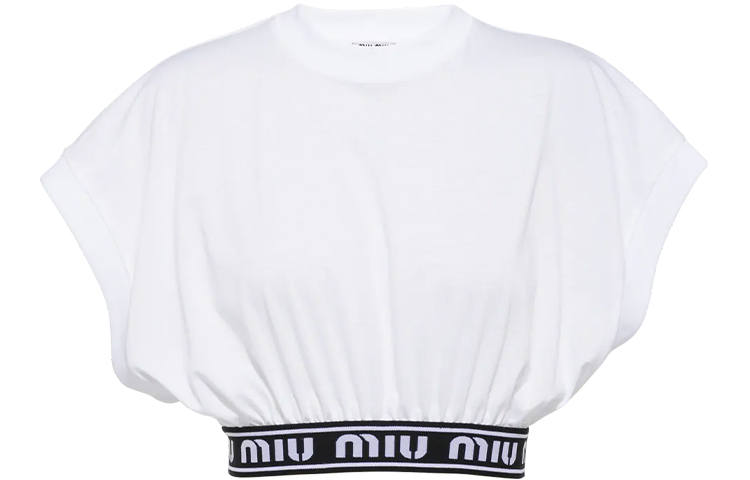 MIU MIU MIU MIU Pre Owned Logo underband Top