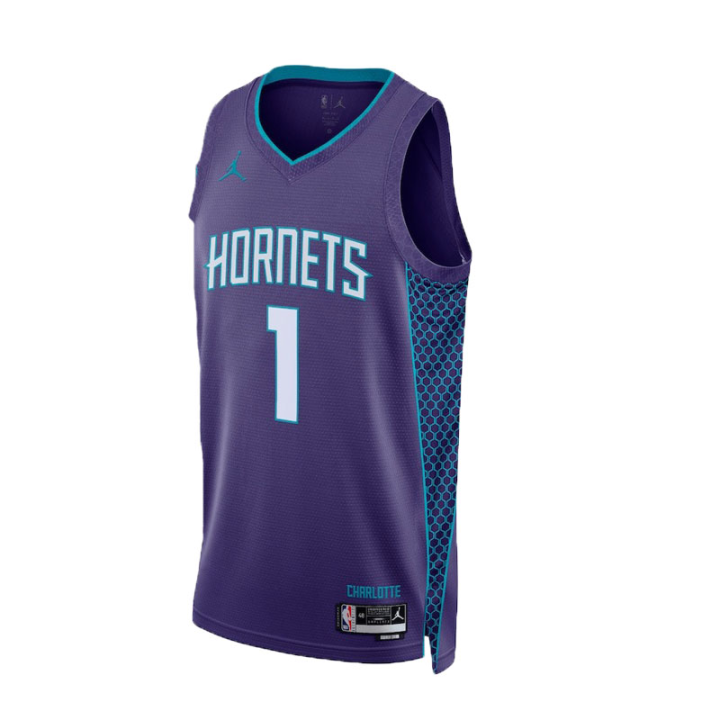 Jordan Jordan Charlotte Hornets Statement Basketball Jersey Men's Purple
