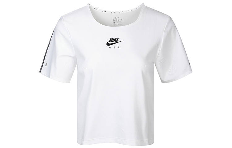 Nike Nike T Shirts Women's White Crew Neck Moderate Straight Fit