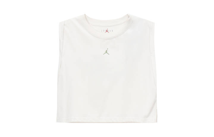 Jordan Jordan Tank Tops Women's Phantom Gray White Crew Neck Moderate Straight Fit