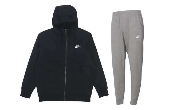 Nike Nike Casual Sportswear Men's Black+Gray Hooded Moderate