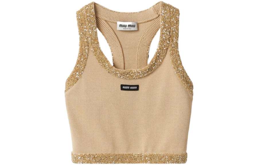 MIU MIU FW23 Tank Top Women's Cream