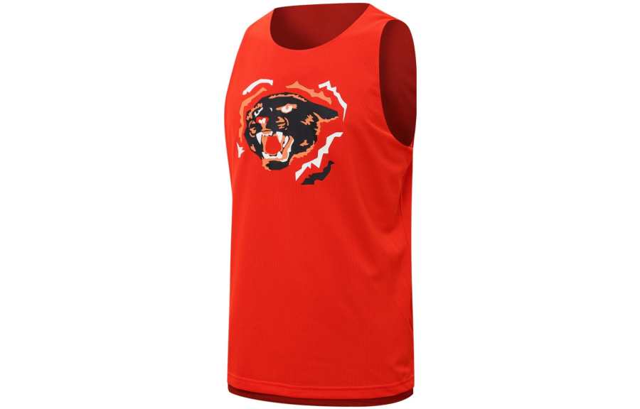 PUMA Basketball Jerseys Men's Red Moderate Straight Fit