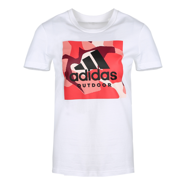 Adidas Adidas T Shirts Women's White Crew Neck Moderate