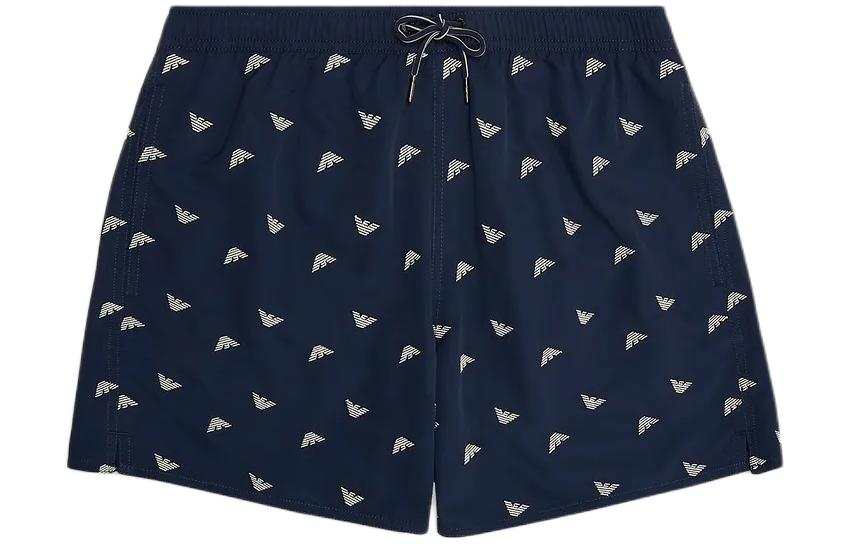 EMPORIO ARMANI Logo embroidered Swim Shorts