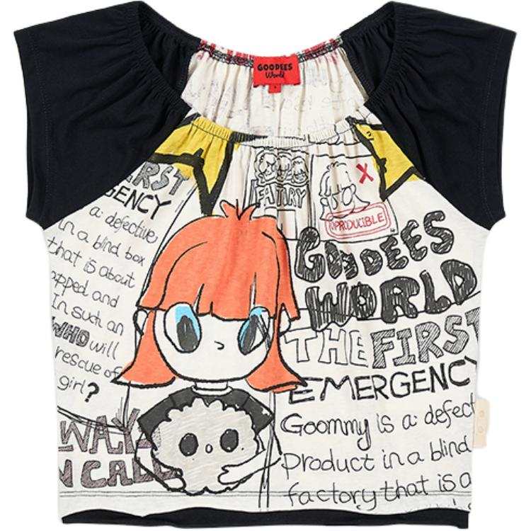GOOD BAI Raglan Sleeve T Shirt Women's Beige Gray