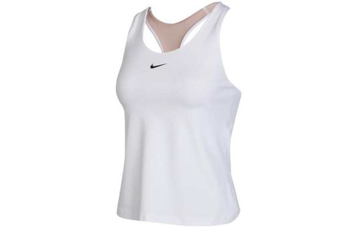 Nike Nike Tank Tops Women's White Collarless Thin Straight Fit