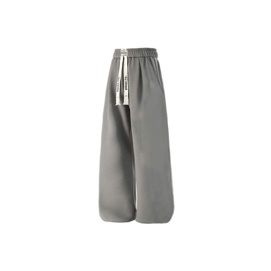 EOOVEN EOOVEN Casual Pants Unisex Thin Straight Fit Pants