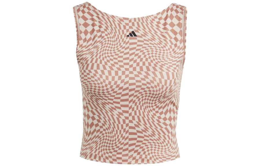 Adidas Adidas Tank Tops Women's Dark Pink Straight Fit
