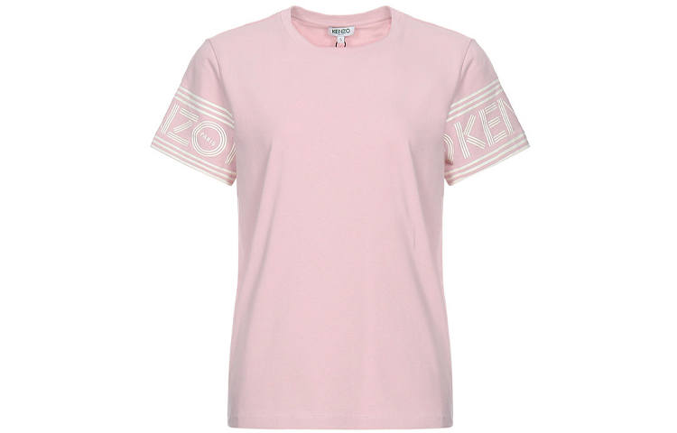 KENZO T Shirts Women's Pink Crew Neck Moderate Straight Fit