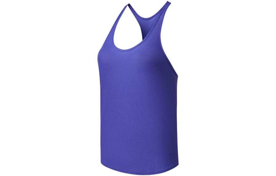 Saucony Tank Tops Women's Borderline Bright Blue Crew Neck Moderate Racerback