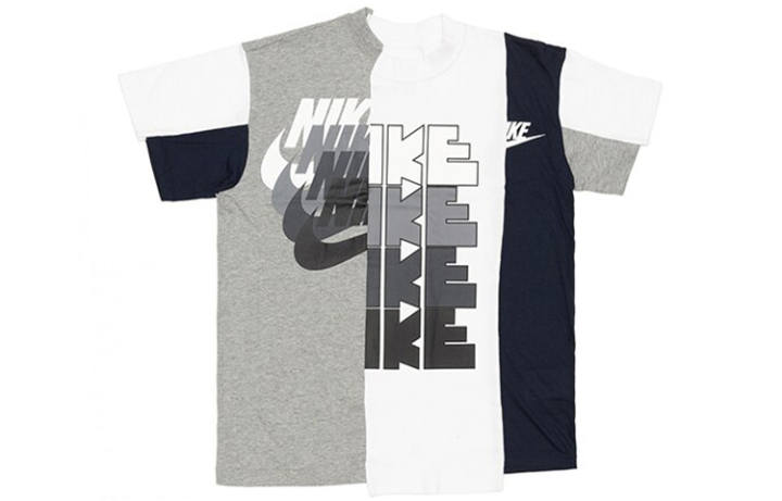Nike Nike X Sacai Hybrid T Shirt 'Canyon Gold/Obsidian'