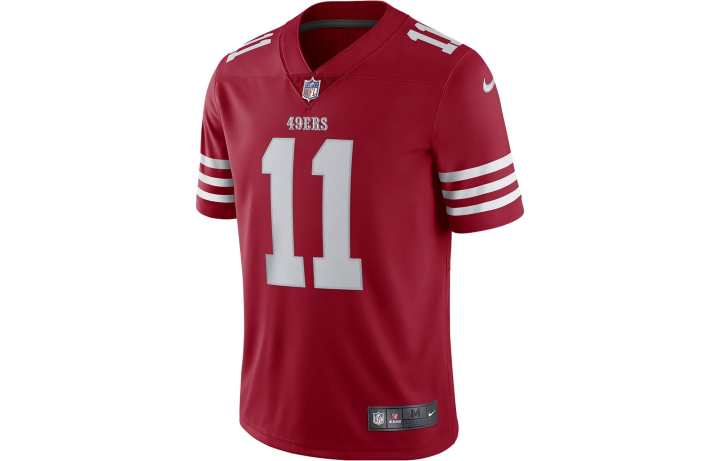 Nike Nike Soccer Jerseys Men's Red Moderate Straight Fit