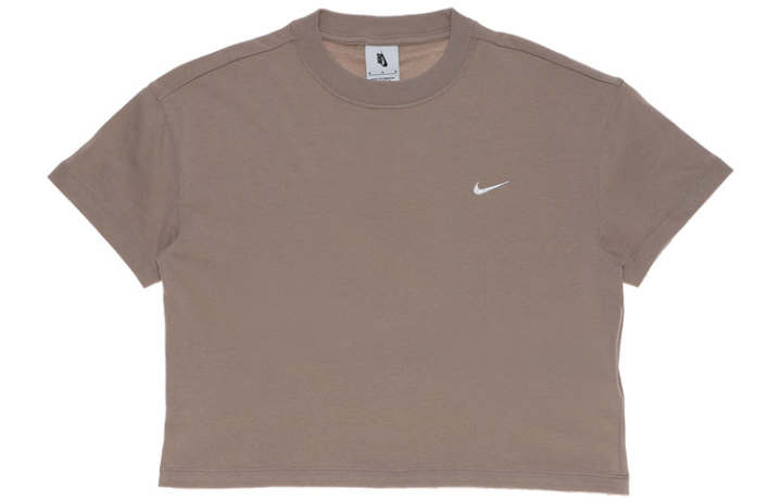 Nike Nike Crop Tops Women's Malted Yellow Crew Neck Moderate