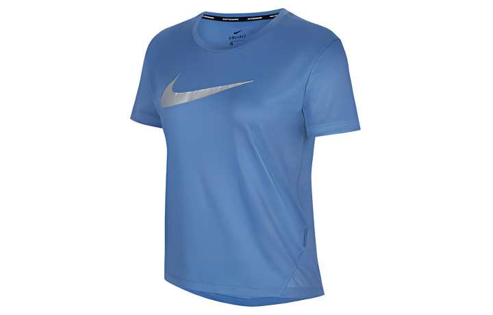 Nike Nike T Shirts Women's Storm Indigo Crew Neck Moderate Straight Fit