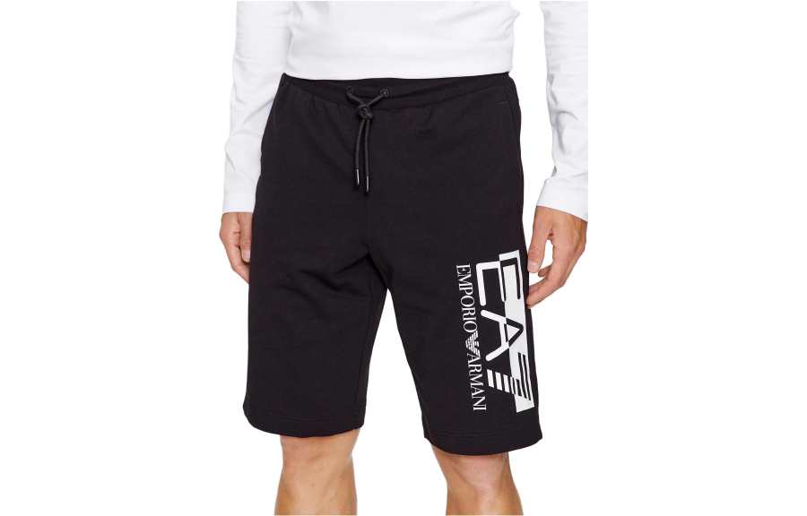 EMPORIO ARMANI 【Previous Season】logo-print drawstring shorts
