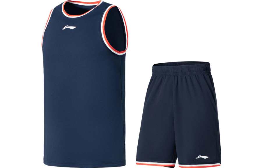 Li-Ning Li Ning Professional Basketball Collection Basketball Suit Men's Blue