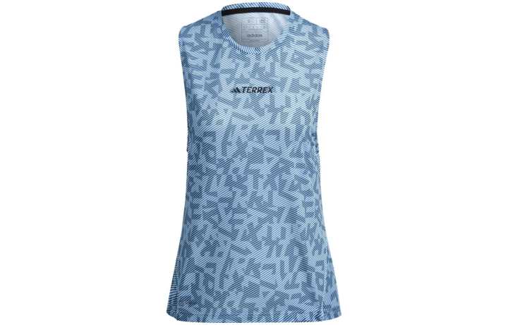 Adidas Adidas Terrex Tank Tops Women's Blue Crew Neck Moderate Other