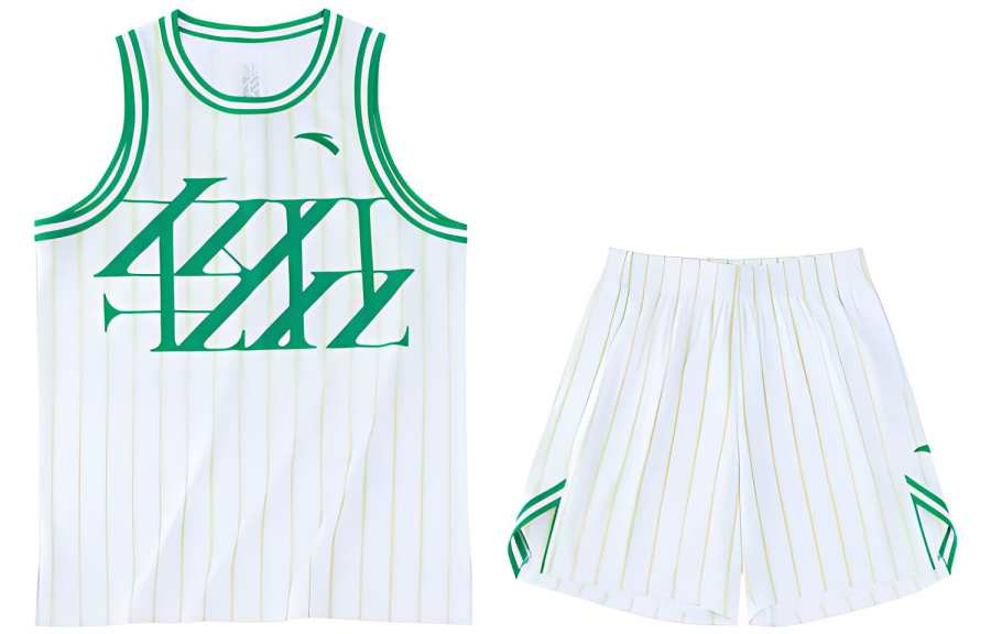 Anta Basketball Collection Basketball Suit Men's White