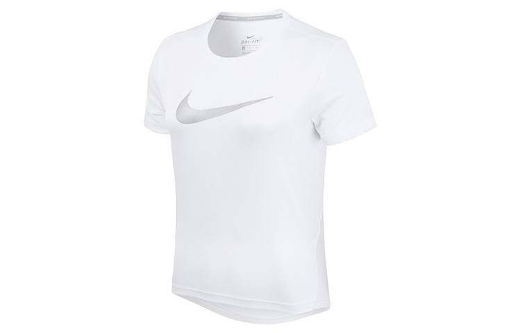 Nike Nike T Shirts Women's White Crew Neck Moderate Straight Fit