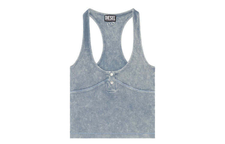 DIESEL Tank Tops Women's Blue Moderate
