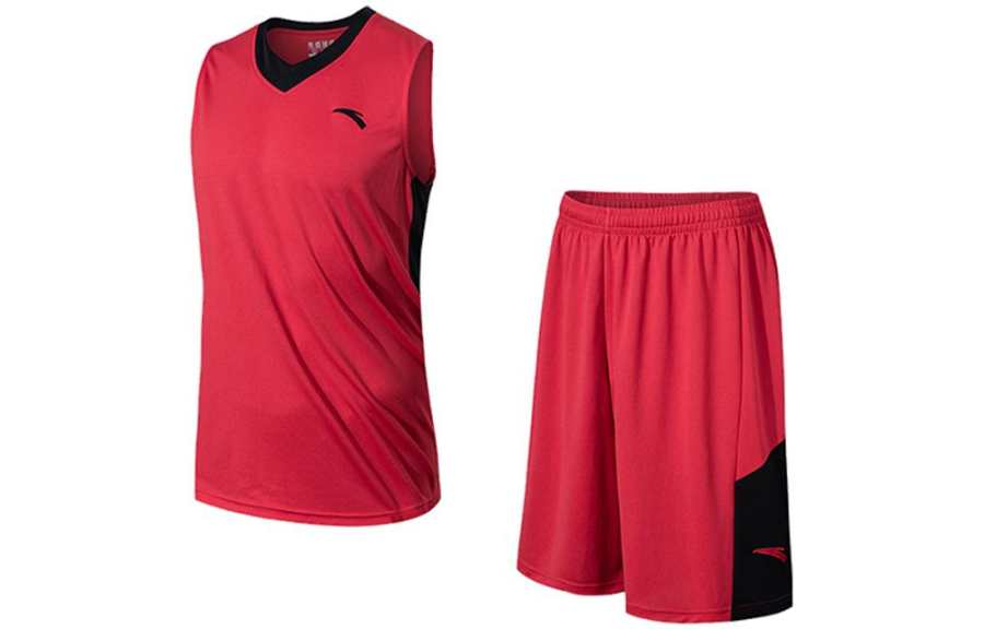 Anta Basketball Collection Basketball Suit Men's Classic Red