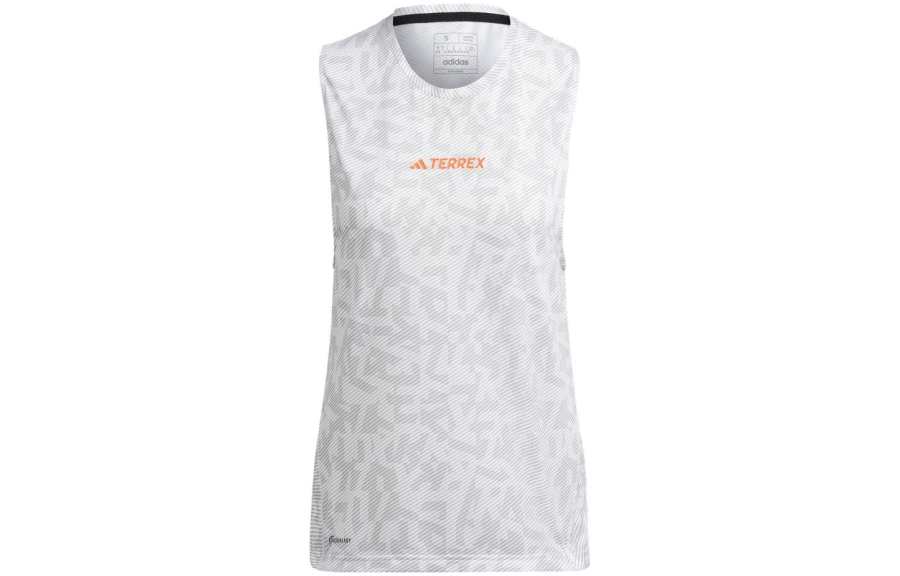 Adidas Adidas Tank Tops Women's Gray Crew Neck Moderate Straight Fit