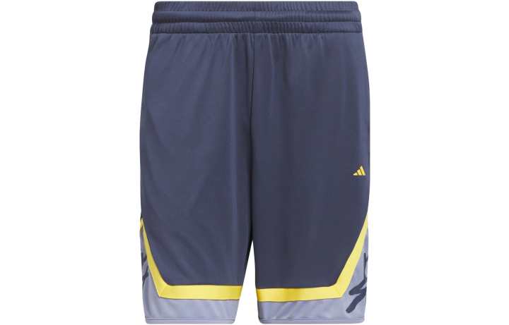 Adidas Adidas Basketball Shorts Men's Dark Navy Blue Moderate Straight Fit Pants