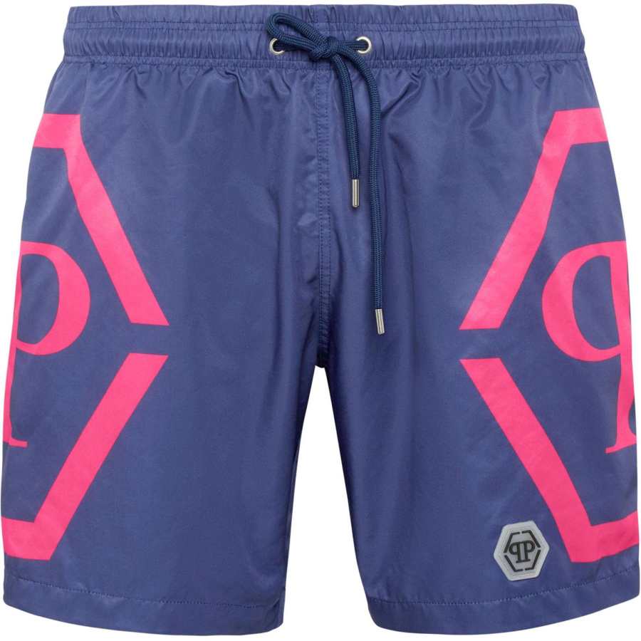 PHILIPP PLEIN Beach Shorts Men's Blue