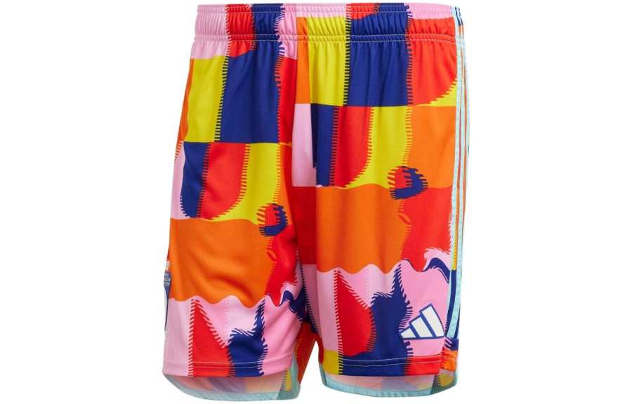 Adidas Adidas Soccer Bottoms Men's Orange Moderate Straight Fit Pants