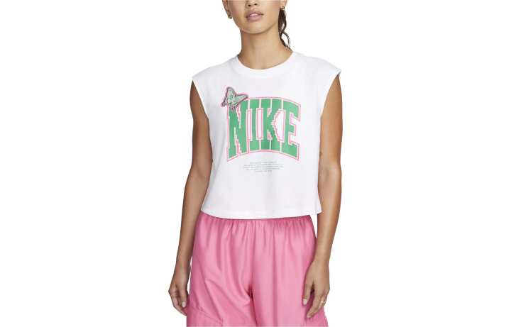 Nike Nike Tank Tops Women's White Crew Neck Moderate Other