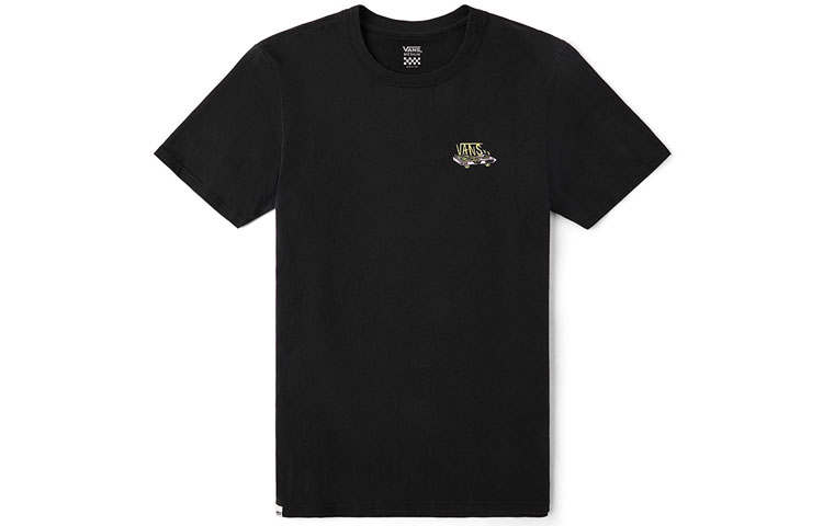 Vans OTW T Shirts Women's Black Crew Neck Moderate Straight Fit