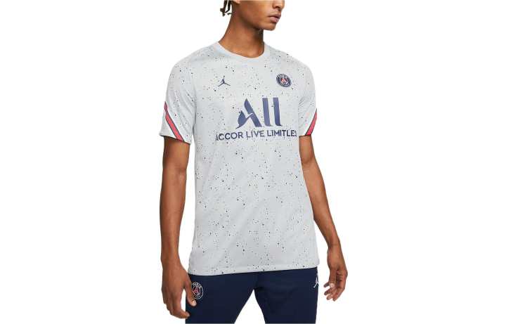 Jordan Jordan Paris Saint Germain Soccer Jerseys Men's Gray Moderate Straight Fit