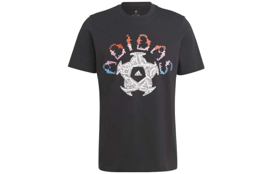 Adidas Adidas T Shirts Unisex Black Crew Neck Moderate