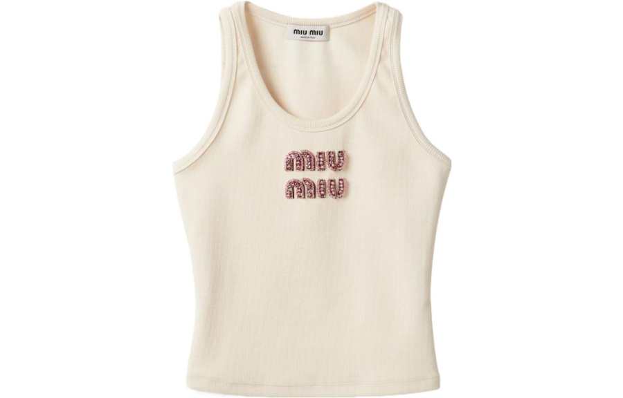 MIU MIU FW23 Tank Top Women's Ecru